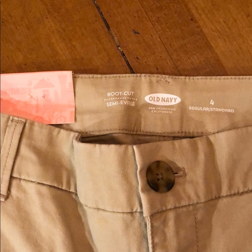 NWT Old Navy Boot cut chinos